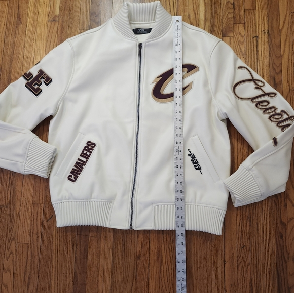 Cleveland Cavaliers Pro Standard Mens Jacket Vegan Leather Size L NBA - Picture 5 of 11